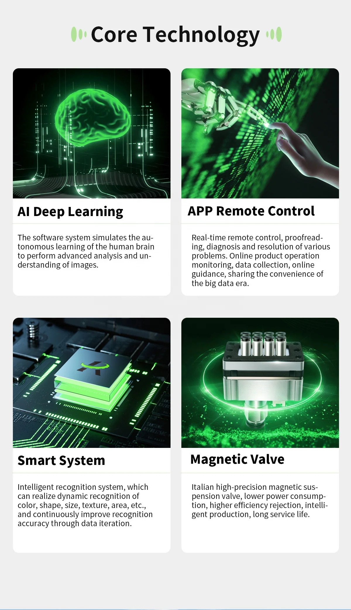 Machine de tri de couleurs de noyaux de noix et de macadamia directe, machines de transformation des aliments
