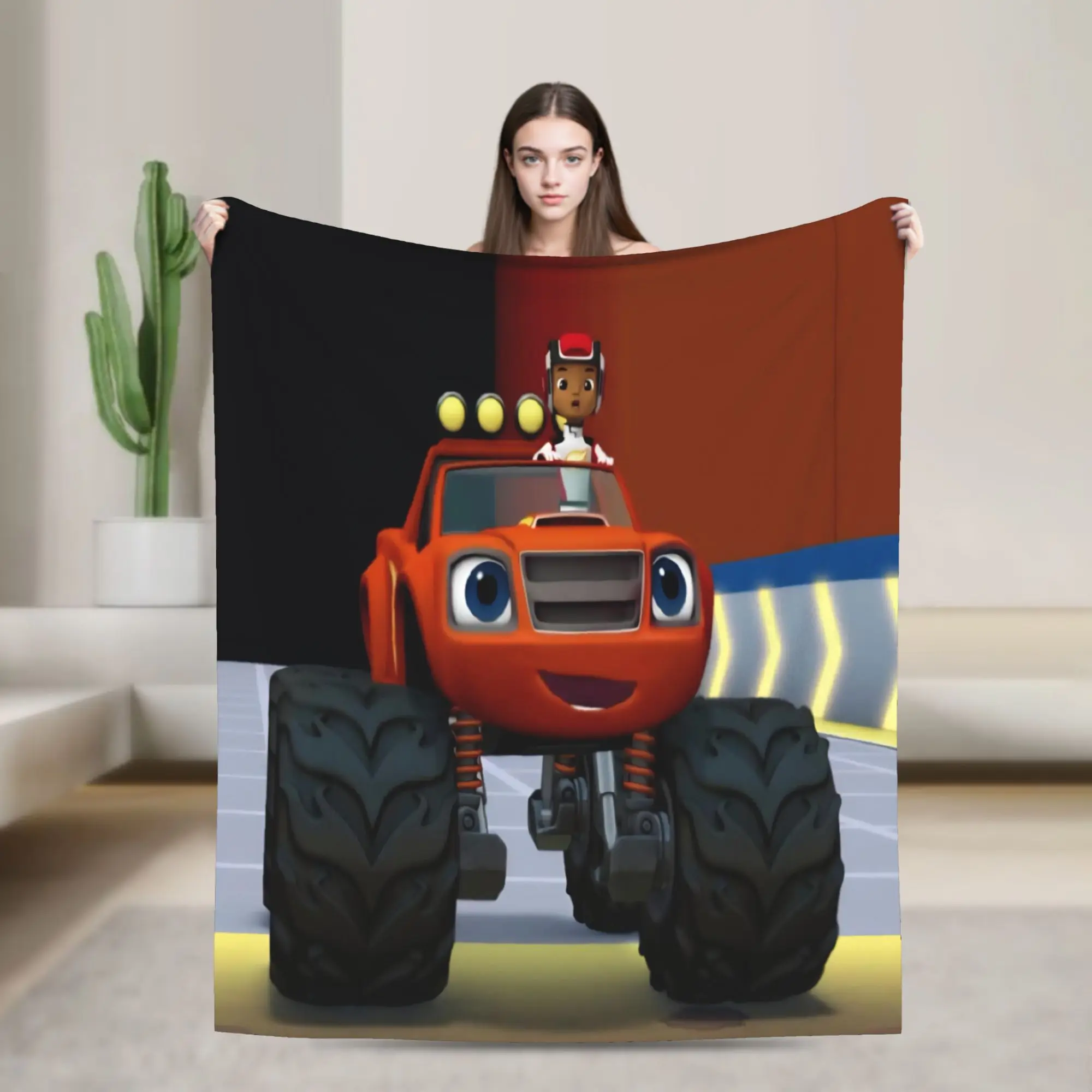 Blaze and the Monster Machines Blanket Multi-size Super Soft and Warm  Throw Blankets for Sofa Couch and Bed