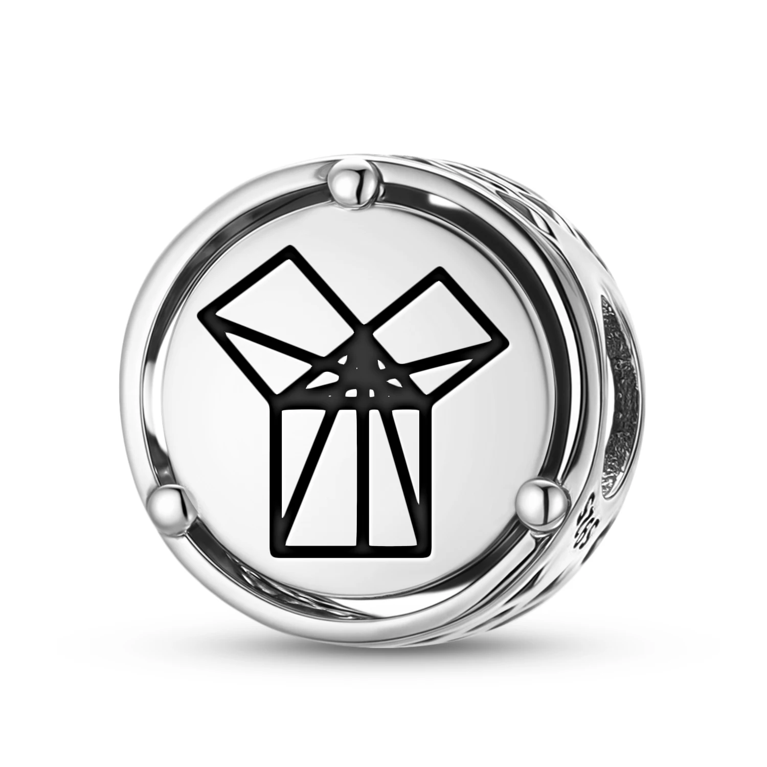 Abalorio de Plata de Ley 925 con la Proposición 47 de Euclides, Compatible con Pulseras Originales, Accesorios de Joyería DIY, Abalorio Familiar