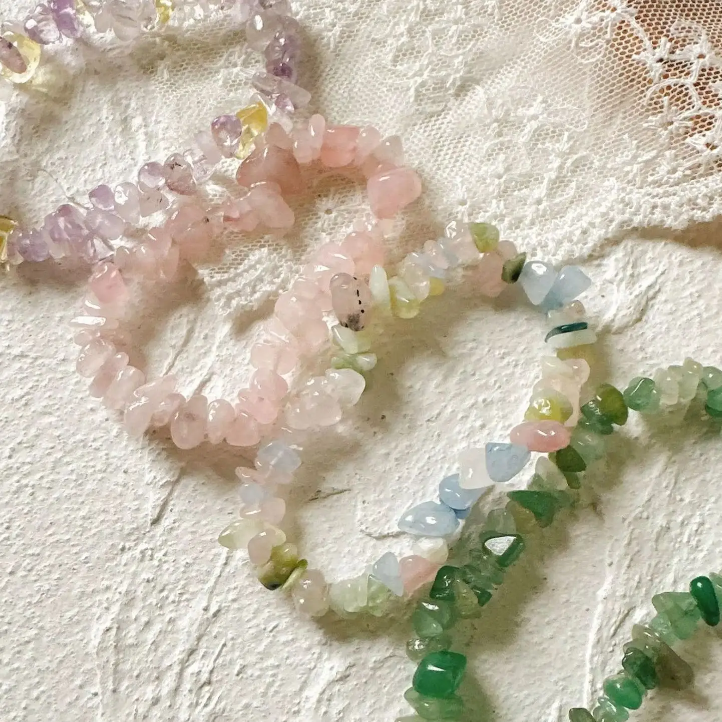 Natural Gem Stone Bracelet Amethyst Irregular Stretch Chip beads Nuggets Quartz Bracelets Bangles Crystal Wristband For Women