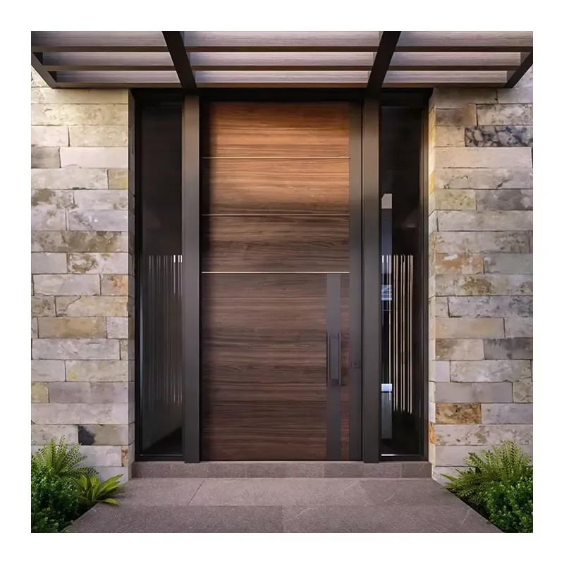 High Quality Exterior Burglar Trellis Security Automatic Front Entry Doors for House
