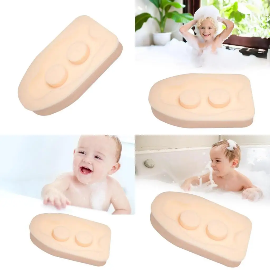 

652F Infant Bath Sponge Cushion Anti Slip Designing Newborns Shower Cushion for Baby Enjoy Safe Bath Hour in Bathtubs