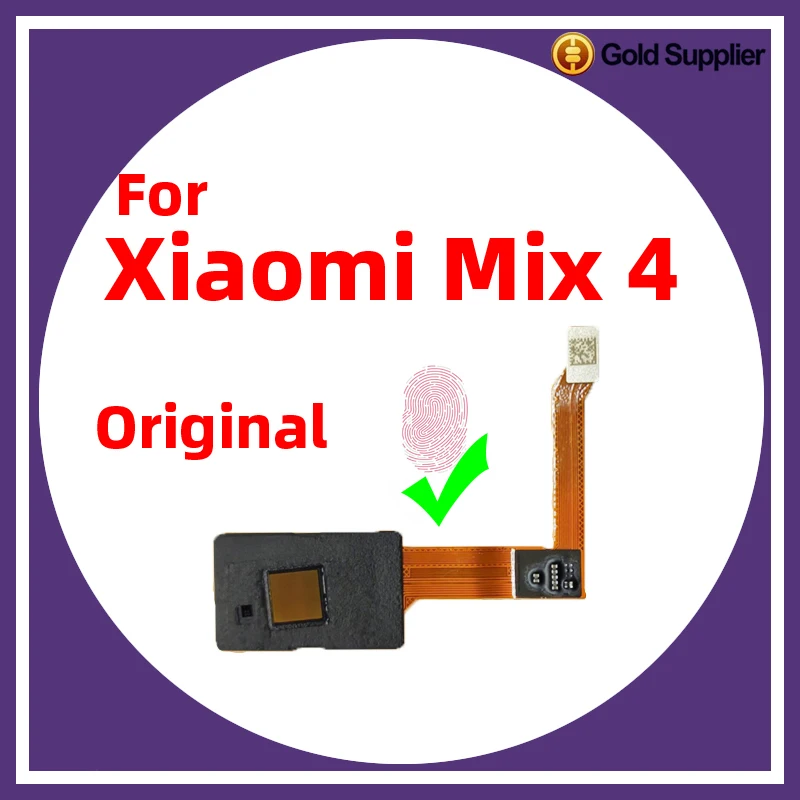 Original For Xiaomi mix 4 mix4 under display Fingerprint Sensor Scanner Touch ID Connect home button Flex Cable