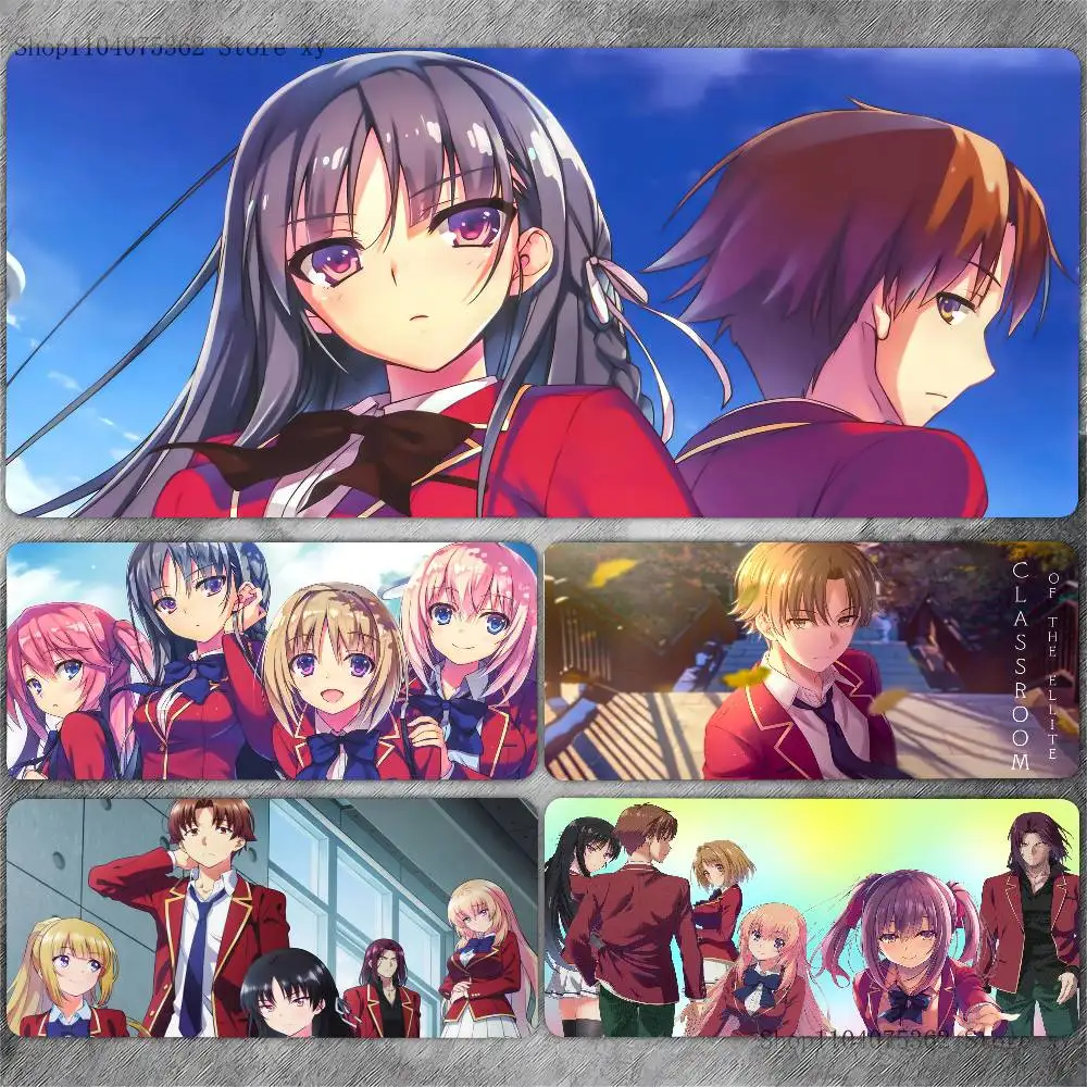 

1pc Anime C-classroom Of The Elite Mousepad Non-slip Suitable For Office Computers Laptops E-sports Game Desk Mats XXL Keyboard