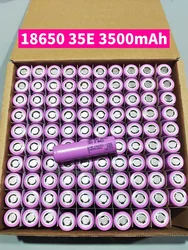 100%Original 35E 20A Discharge Rechargeable Battery 3500mAh INR18650 35E 1-200pcs For Flashlight batteries 3.7V Li-Ion Battery