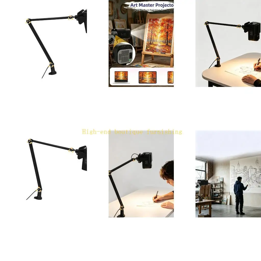 L9NB Portable Drawing Projector With Adjustable Stand Desktop Painting Projector