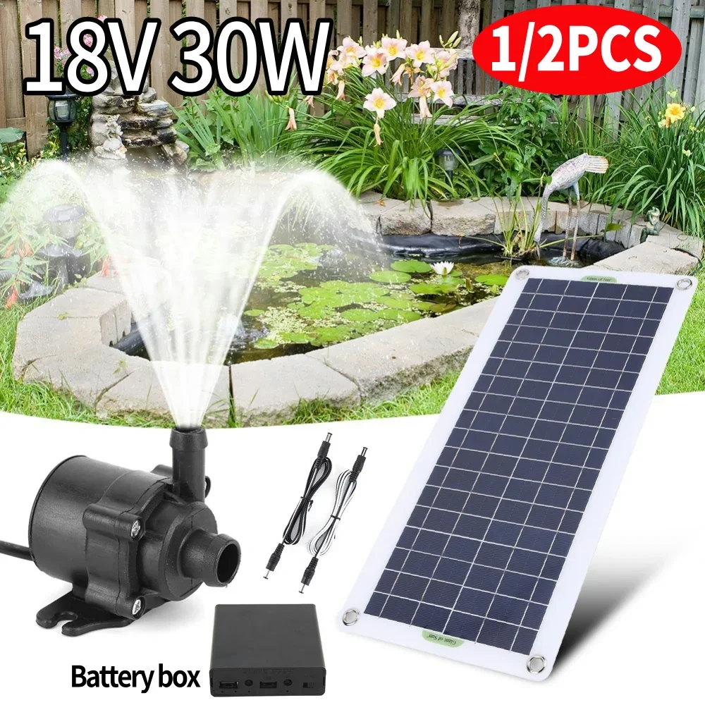 

18V 30W Solar Power Panel Water Pump Garden Decoration Mini Solar Panel Pump Watering System Energy Saving Kits for Fish Tank