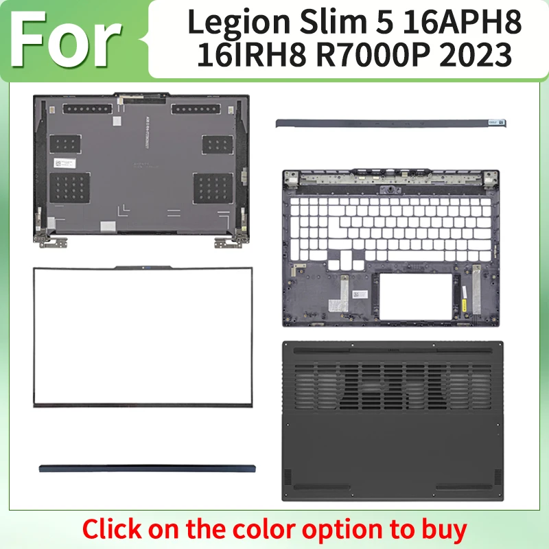 

Gray New Replace Cover For Legion Slim 5 16APH8 16IRH8 Laptop Housing Case