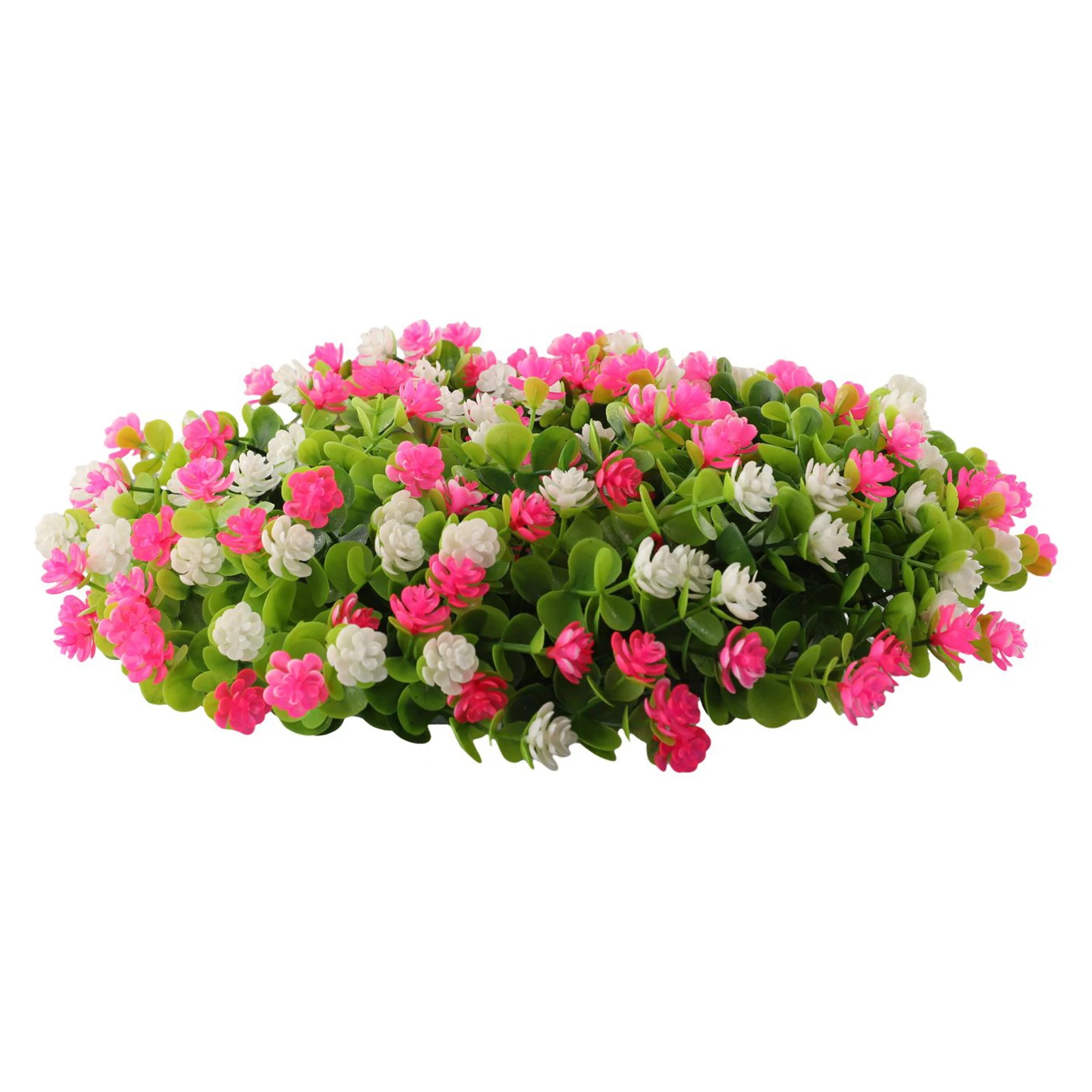 Coronas de flores artificiales 35 cm Todas las estaciones Cumpleaños Eucalipto Casa Vacaciones en casa Interior y exterior Plástico