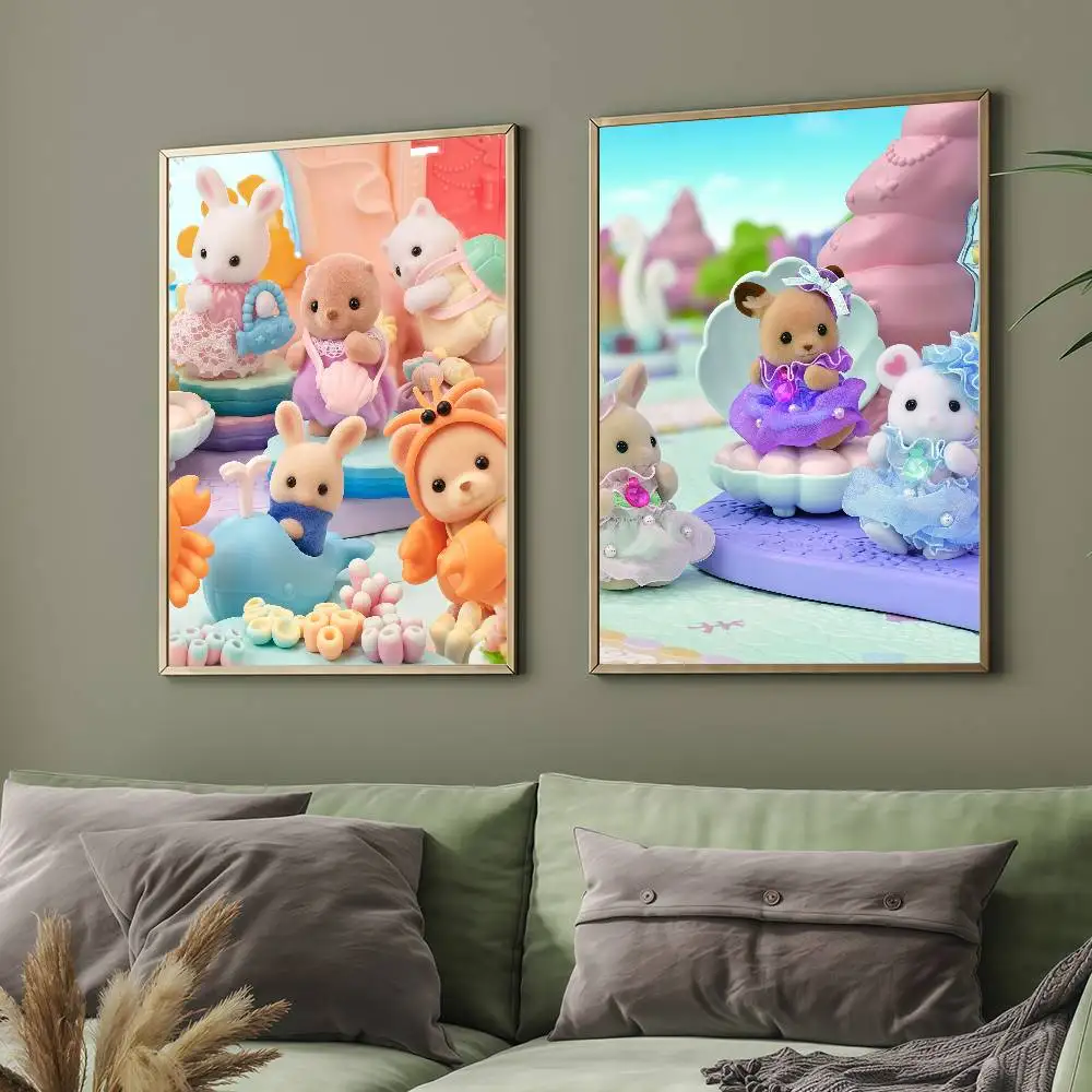 الكرتون S-سيلفانيان لطيف F-العائلات-S ملصق مناسبة للمنزل غرفة المعيشة غرفة نوم مكتب بار الجدار لاصقة تزيين #3