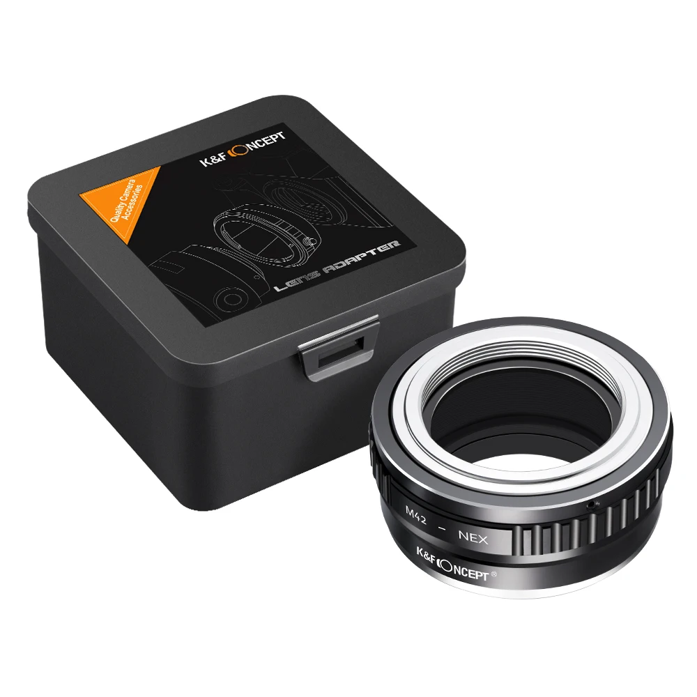 Адаптер K&F Concept M42-E для объективов с резьбой M42 на Sony E NEX a5000 a6000 a6400 A7C A7C2 A1 A9 A7S A7R2 A73 A7R4 A7R5
