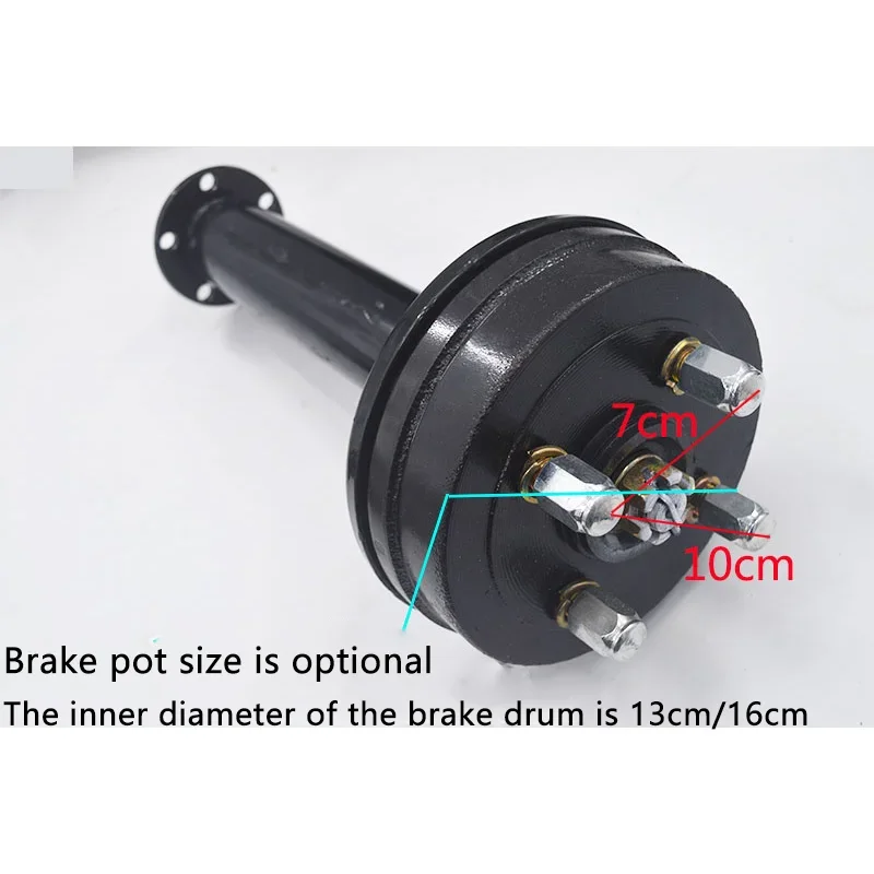 Electric tricycle split drum brake general rear axle assembly