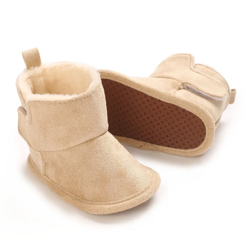 Botas de bebé de moda, zapatos antideslizantes cálidos de invierno para bebés recién nacidos de 0 a 1 año