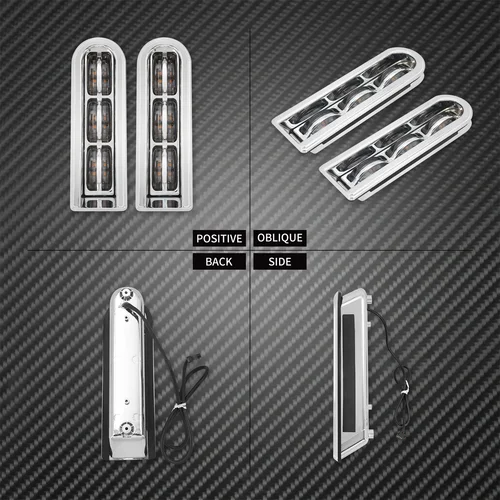 Imagen 2 del producto Insertos de relleno para alforja de motocicleta, soporte de luces LED para Harley Touring Road Electra Glide CVO Limited FLHTKSE 2014-Up