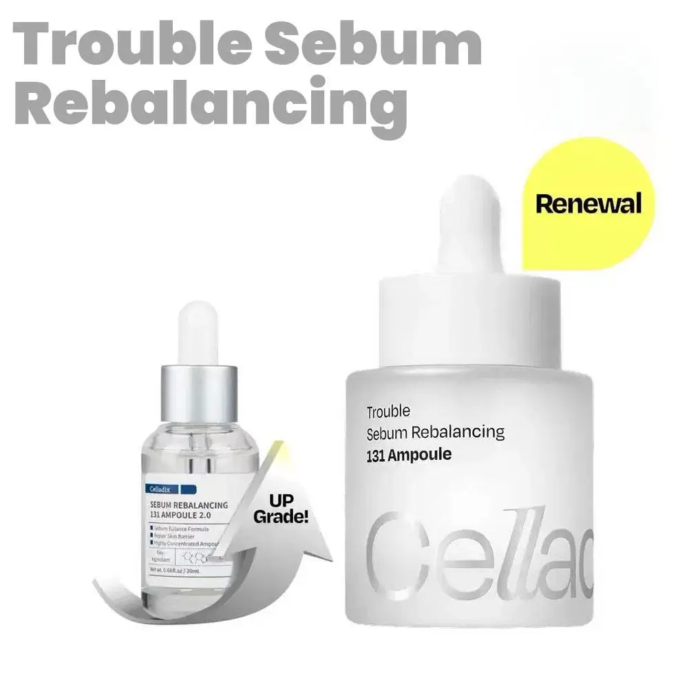 

Ампула Celladix Trouble Sebum Rebalancing 131, 30 мл, для восстановления баланса жирности и увлажнения кожи, осветления и укрепления защитного барьера ﻿