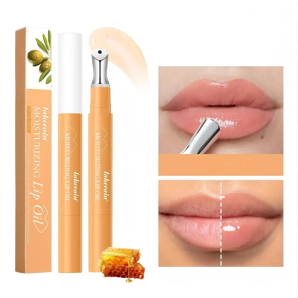 Lápiz Humectante para Labios, Esencia Labial Honey Dew, Brillo Labial Acuoso, Deja los Labios Voluminosos e Hidratados, Cuida el Área de los Labios, Aceite Labial Humectante para Labios Voluminosos y Brillantes