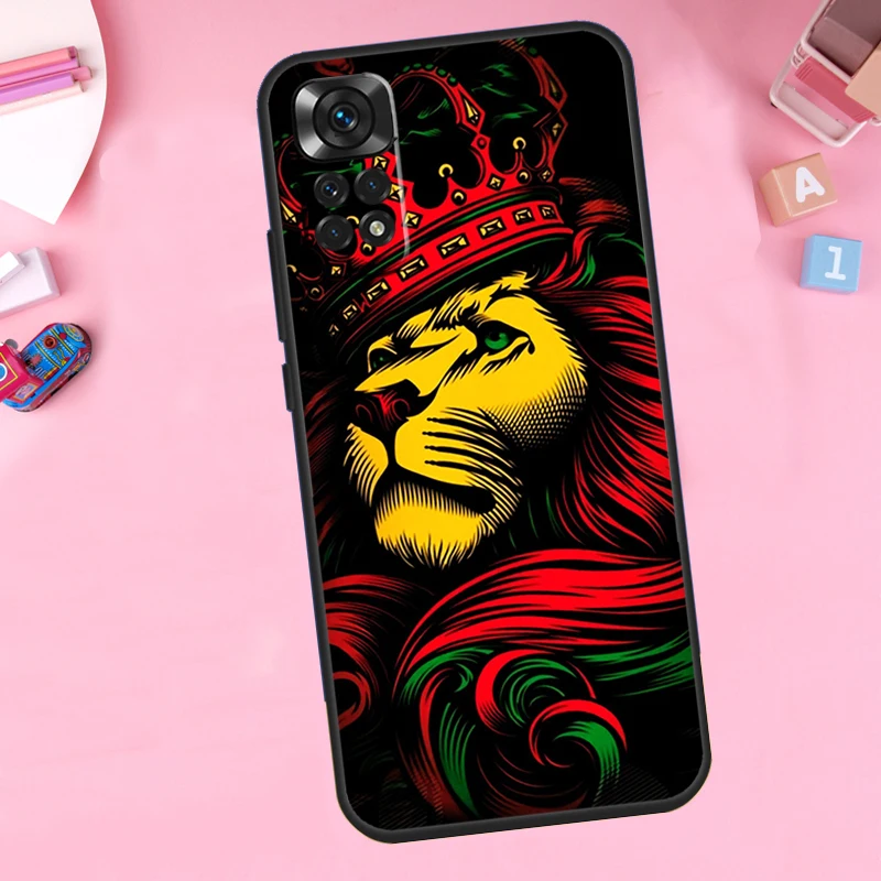 Rasta Lion Reggae Bob Marleys Case For Xiaomi Redmi Note 12 Pro 12S 11 11S 10 10S 9 9S 8 Pro Redmi 12 9C 10C 12C Cover