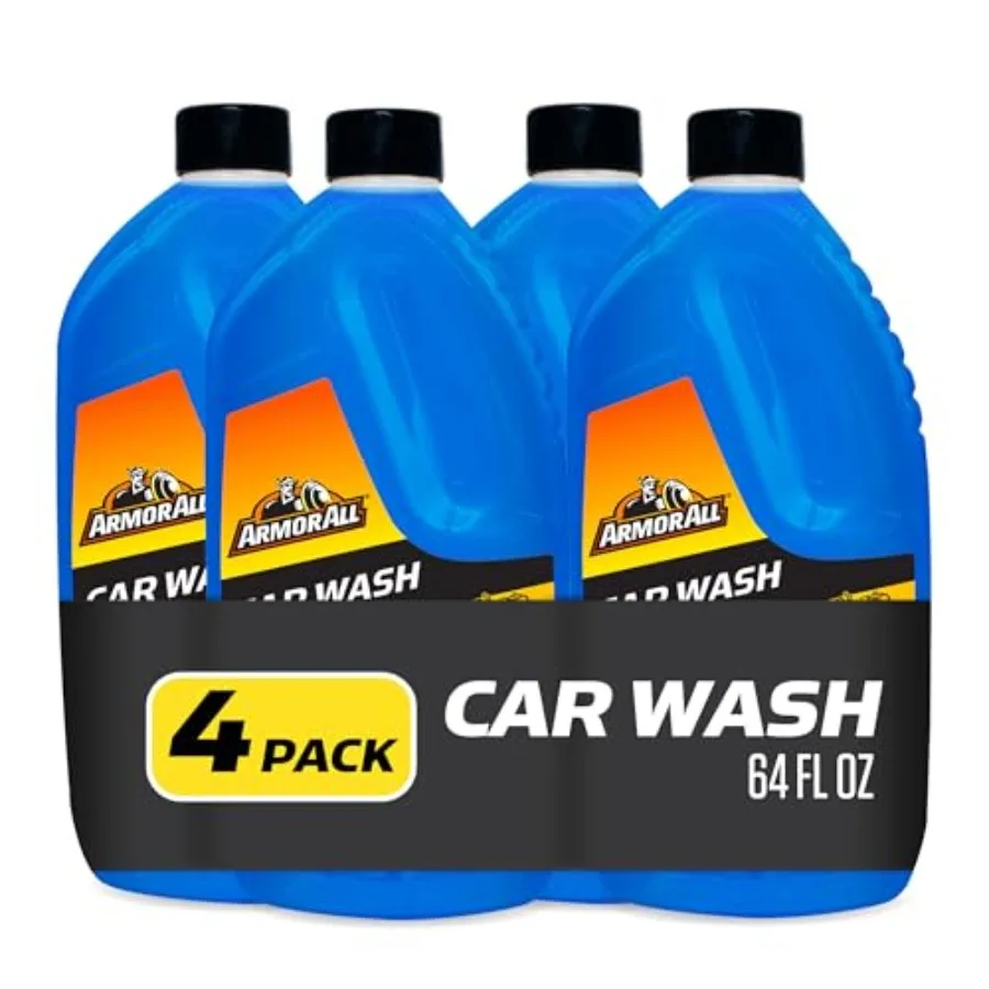 

Foam Action Car Wash Soap, Cleaning Concentrate for Cars, Trucks, and Motorcycles, 64 Fl Oz Bottles Pack of 4