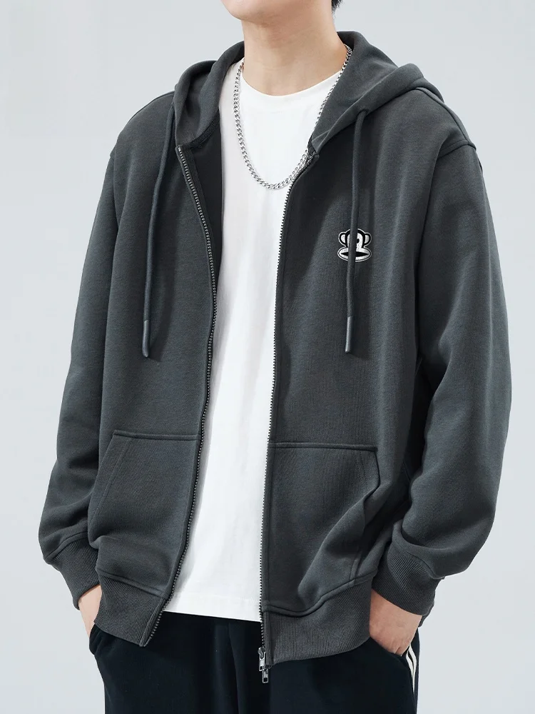 

PaulFrank American Sle Hoodie Cardigan Men's New Autumn Sports Jaet Loose Fit Printed Youth Trend Cotton Polyester Blend