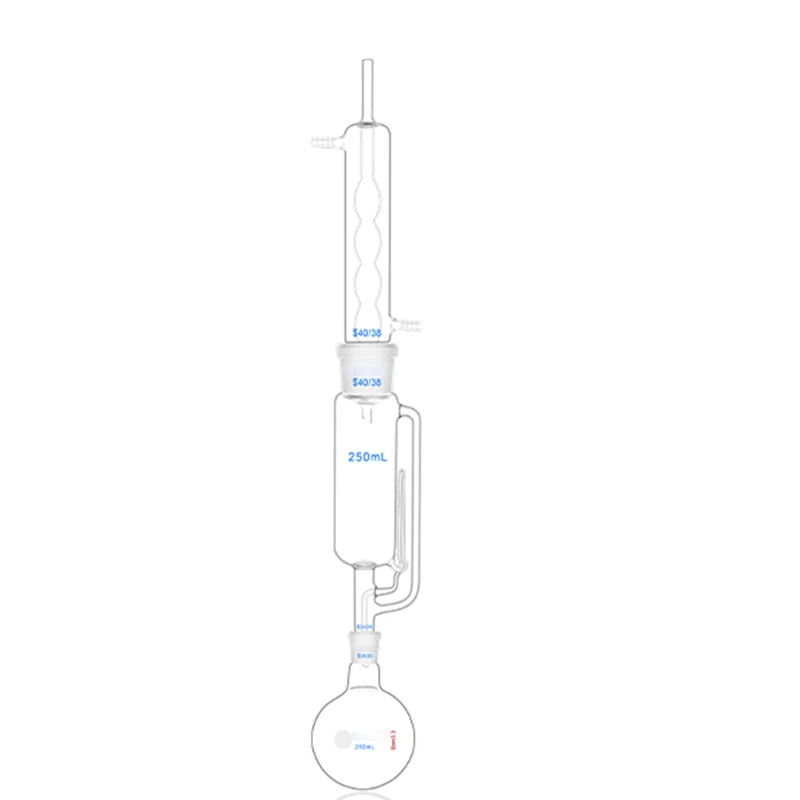 250ML spherical fat extractor Soxhlet extractor condenser tube laboratory complete glass extraction device