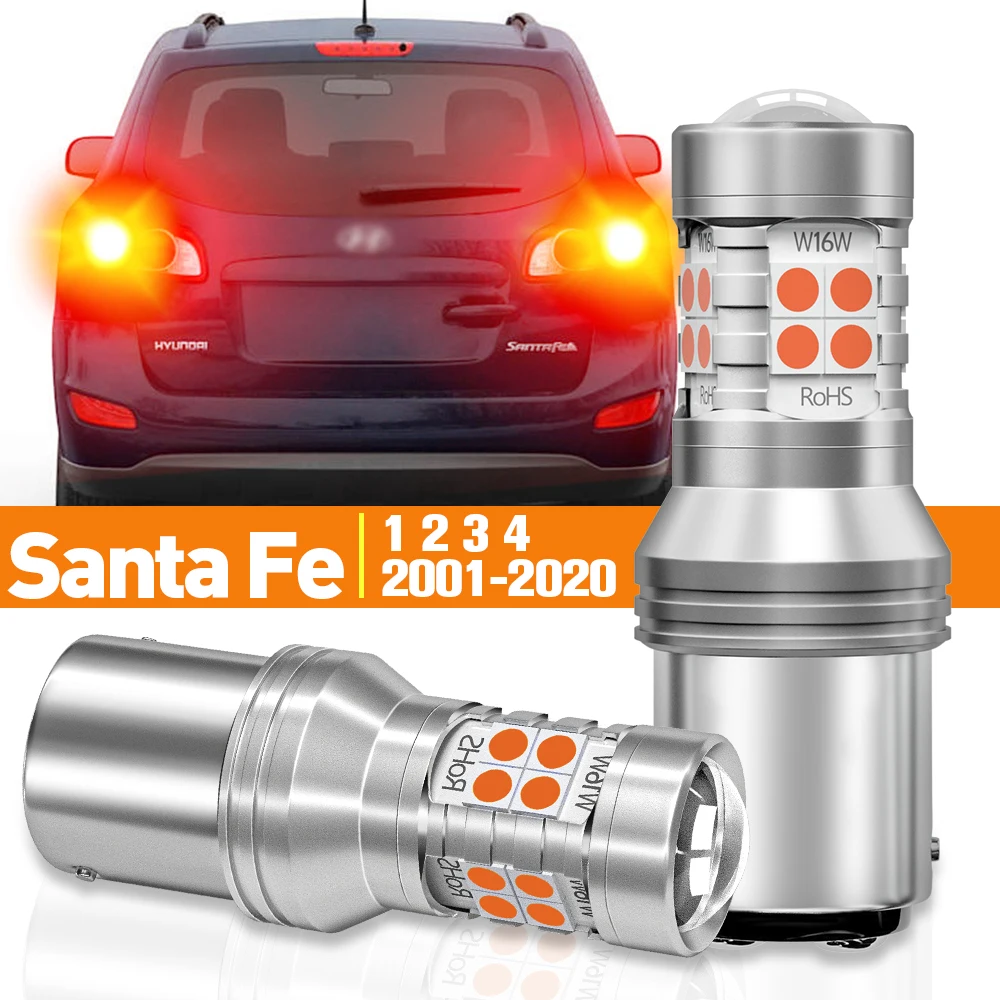 Enquêter de Freinage LED pour Hyundai Santa Fe 1, 2, 3, 4, 2001-2020, 2007, 2009, 2010, 2011, 2012, 2013, 2014, 2015, 2016, Accessoires, Lampe Canbus, 2 Pièces