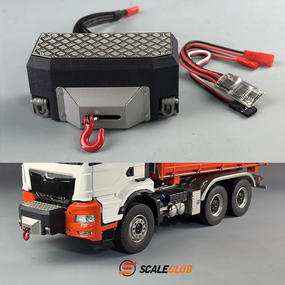 

Scaleclub Metal Simulation Winch Front Hook For Tamiya 1/14 RC Truck Trailer Scania 770S Man Benz Iveco Upgrade Accessories Toys