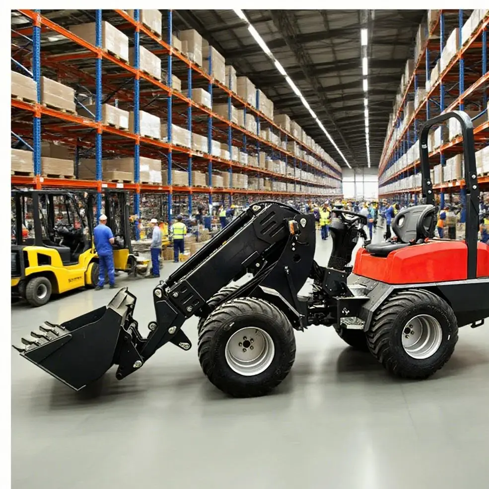 

Customized Product: China Telescopic Mini Wheel Loader Multi functional Machine Remote Control Front end Loader with Small Teles