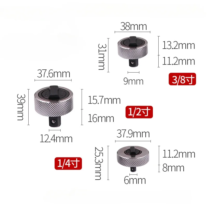 Mini Ratchet Socket Wrench Whole Steel Palm Ratchet Socket Finger Reversible Ratchet Handle 1/4 3/8 1/2inch Drive Hand Tools image 4