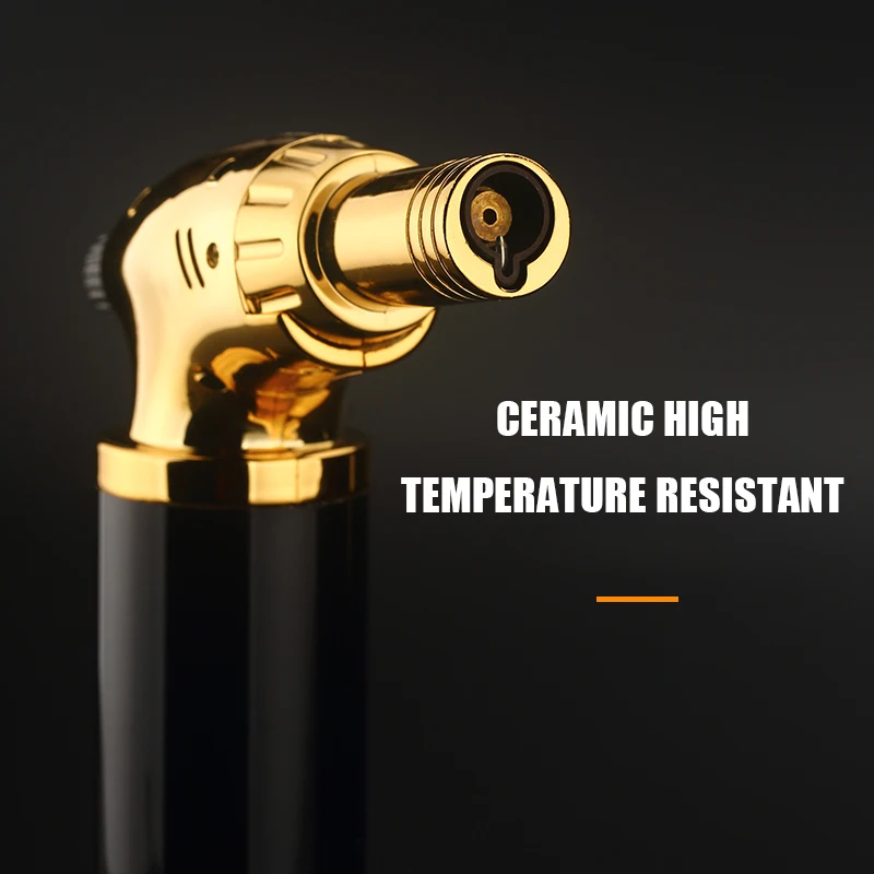 Gas Lighter Windproof BBQ Kitchen Cooking High Capacity Torch Turbine Lighter Spray Gun Jewelry Metal Welding Men\'s Gifts