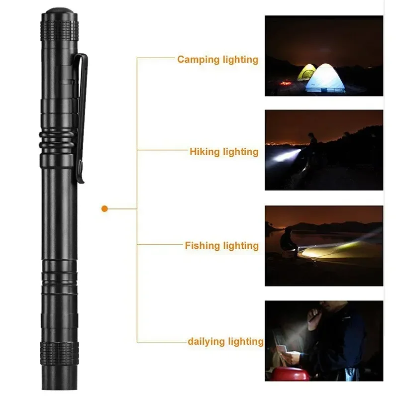 Pen Doctor Lights 13cm Mini Portable LED White Light Dentist Nurse Torch Camping Hiking Adventure Out Flashlight