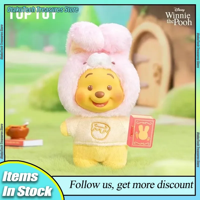 

Genuine Disney Winnie The Pooh Vinyl Face Blind Box Animal Fairy Tale Book Series Mystery Box Figure Pvc Doll Trend Model Toys