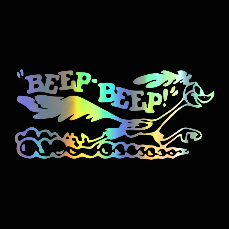 G101 17x7.7cm Road Runner Sticker Cartoon OldFast Car Truck Laptop Viny AccessoriesDecaCar Accessories