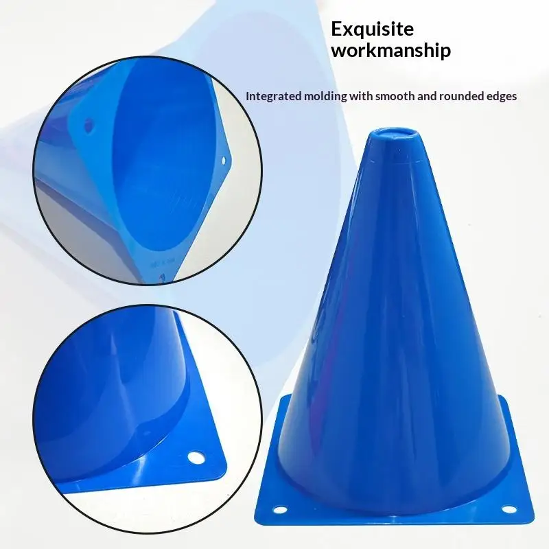 Sportmarkierungskegel für Jugendliche, 10 Stück, 18 cm, Trainingskegel für Fußball, Agility-Übungen, Outdoor-Übungsausrüstung – Detail 1