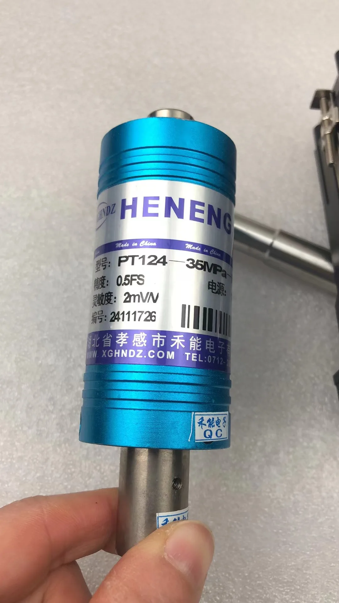 PT124-35MPA-M14-TC 2mV/V HENENG High Temperature Melt Pressure Sensor