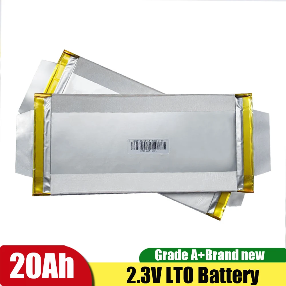 6 pezzi LTO 2.4V 25Ah 50C 1250A per 12V 24V litio titanato 2.3V batteria potenza 14.4V EV Golf Cart ciclo di lunga durata