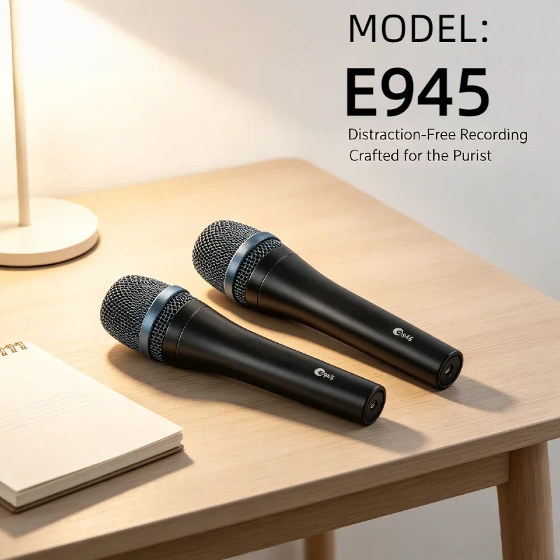 

Профессиональный динамический микрофон E945 с суперкардиоидной диаграммой направленности для живого вокала, комплект из 2 штук, для сцены и певцов