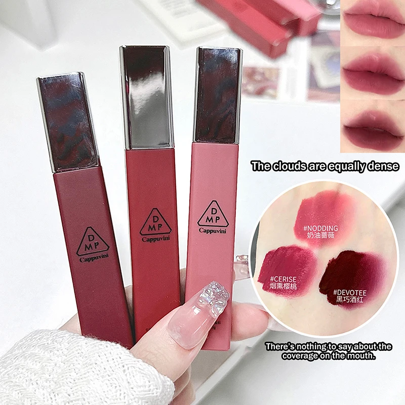Cappuvini mat velours lèvres glaçure hydratant lisse brillant à lèvres femmes longue durée rouge à lèvres antiadhésif tasse facile à appliquer maquillage