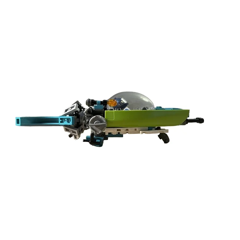 100pcs MOC Lime Green Starfighter Space Model Building Blocks Construction Craft Education Creative Idea Art Assemble Brick