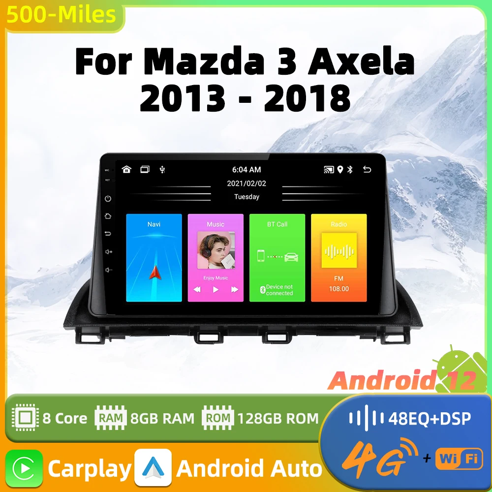 

For Mazda 3 Axela 2013 - 2018 2 Din Android Car Stereo GPS WIFI FM Navigation Multimedia Video Player Head Unit Autoradio Radio