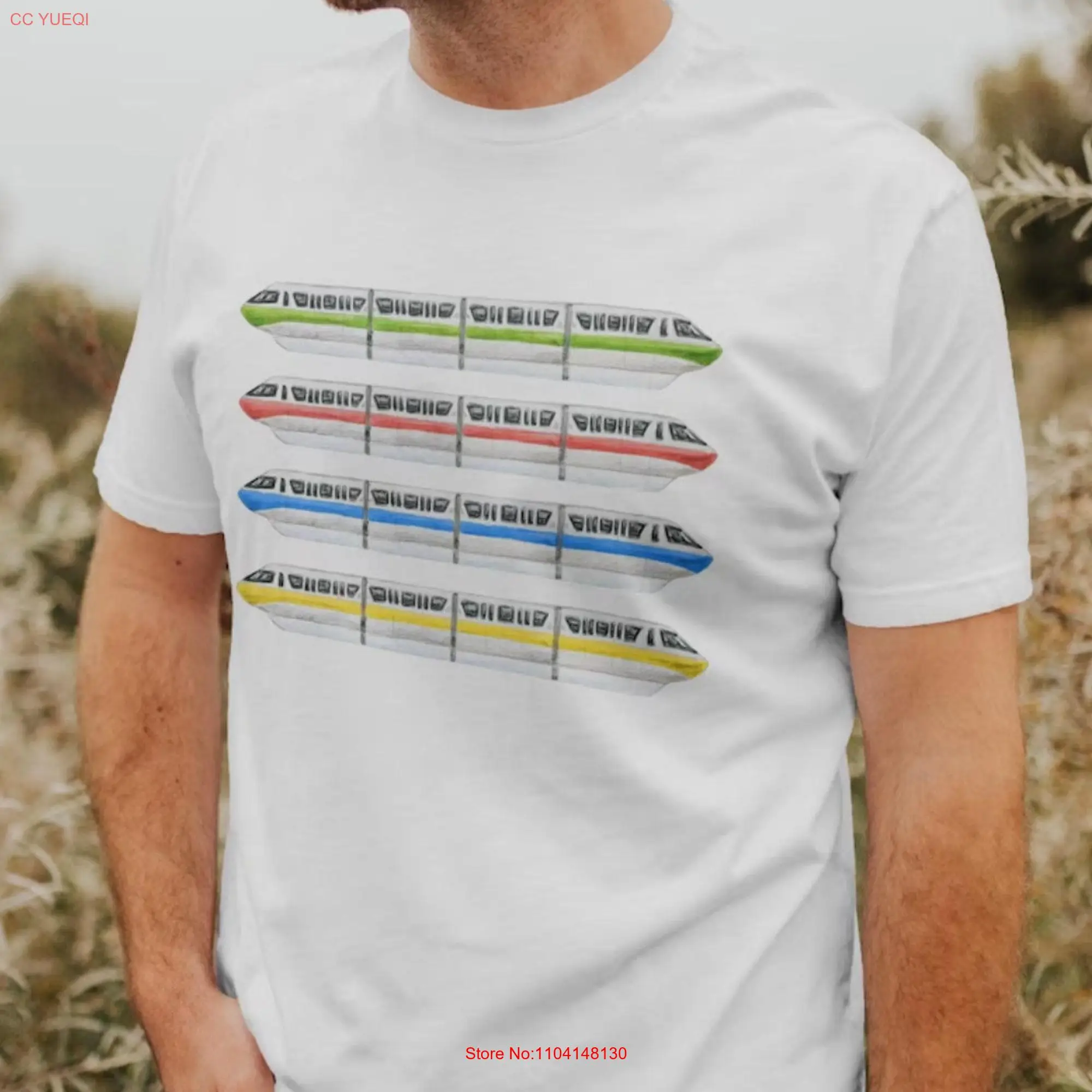 Monorails Bella Canvas Jersey  T Shirt long or short sleeves