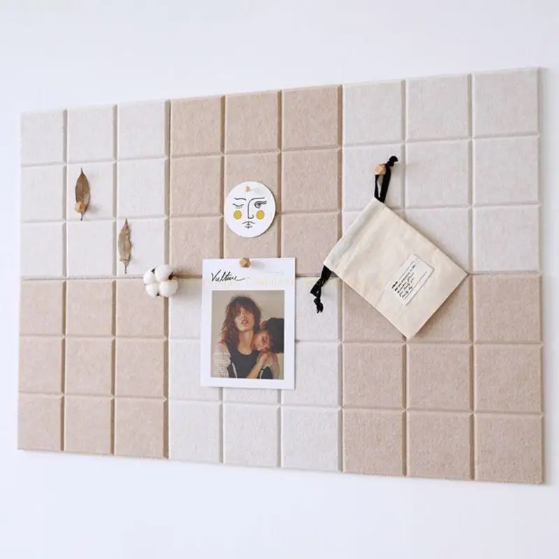 Войлочная доска в скандинавском стиле, настенная плитка для фотографий, домашний войлочный фон стены