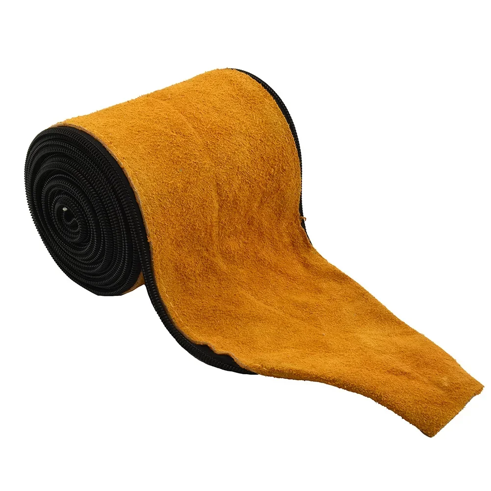 Cable Cover TIG Welding Torch Yellow Hose Leather 12ft L 4in Wide Accessories Cowhide Diameter 29mm Protection