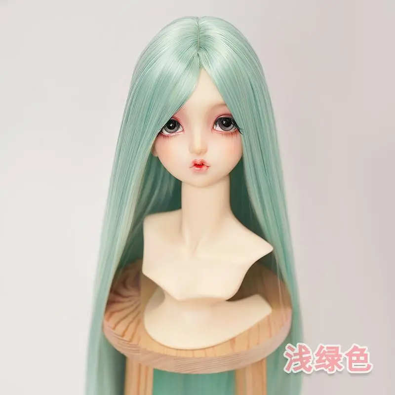 Bjd Doll Wig High Temperature Silk 1/3 1/6 Fashion Long Straight Hair Gentle Wind Girl Dress Up Doll Toy Bjd Accessories No Doll