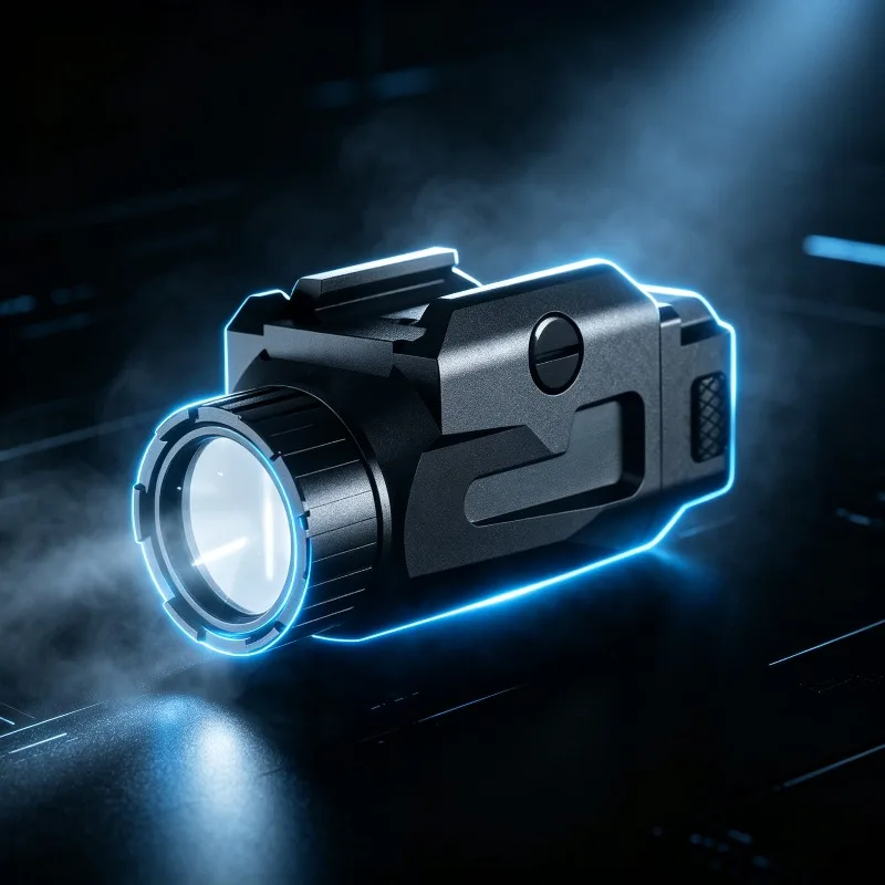 Quick‑Release 20MM Picatinny Rail Bracket 800LM High Lumen USB Rechargeable LED Flashlight Torch Light