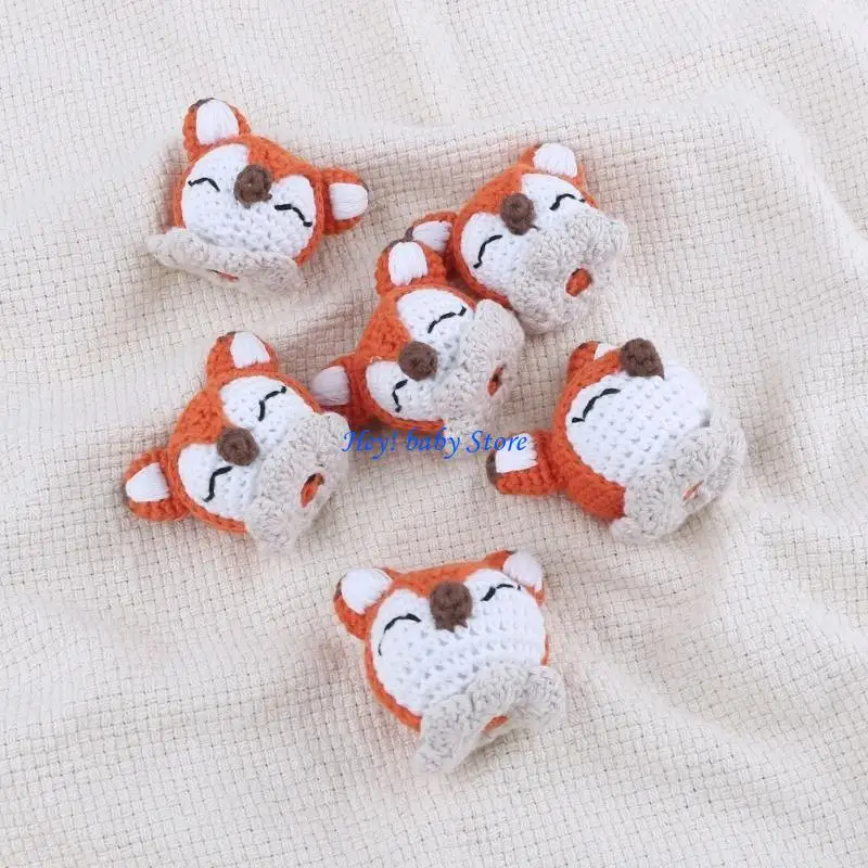Q1FE Handwoven Animal Bead Pacifier Clip DIY Kits Infant Teething Relief Freezer Teether Chewing Gift for Toddler Boys Girls