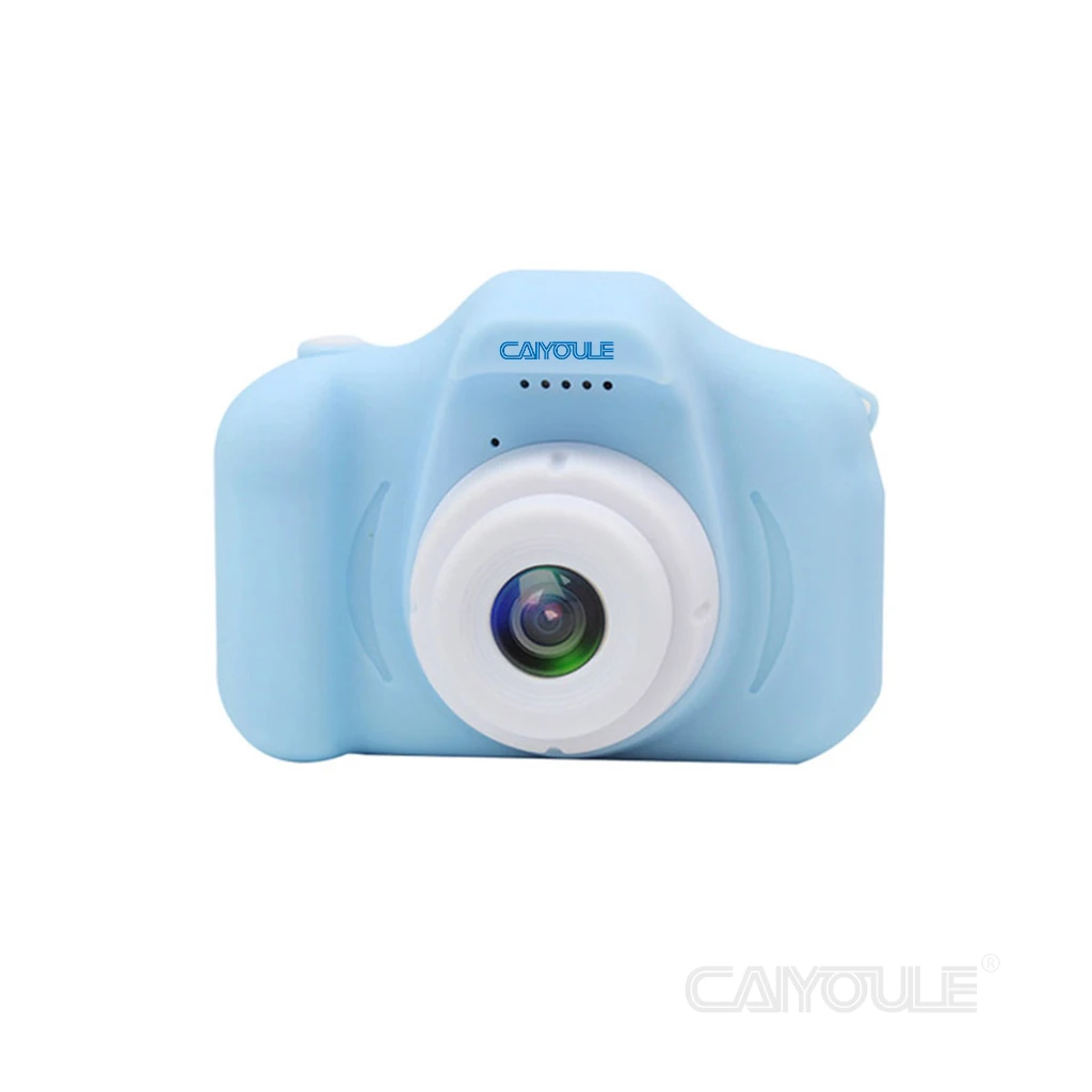 CAIUL Mini การ์ตูนกล้อง2นิ้วหน้าจอ HD การศึกษาของเล่นเด็กแบบพกพากล้องดิจิตอล SLR กล้องกล้องสำหรับเด็ก