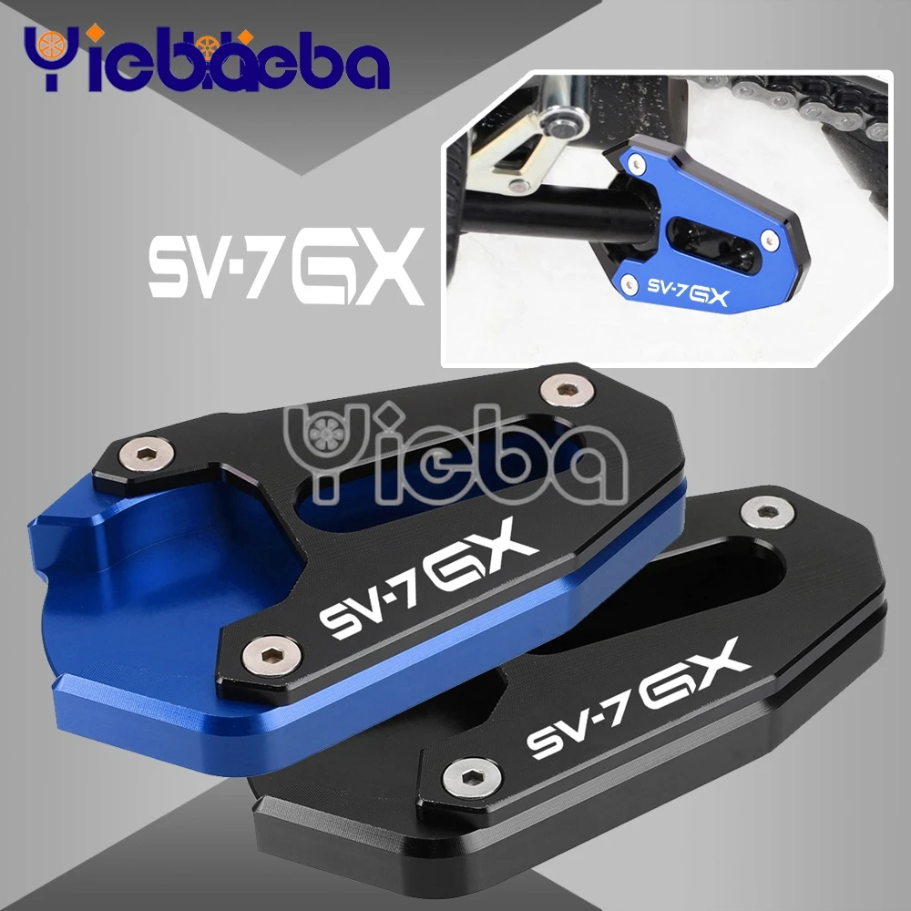 For Suzuki SV-7GX SV 7GX SV7GX 2026 2027 2028 Motorcycle Side Stand Enlarger Base Kickstand Extension Foot Pad CNC Aluminium