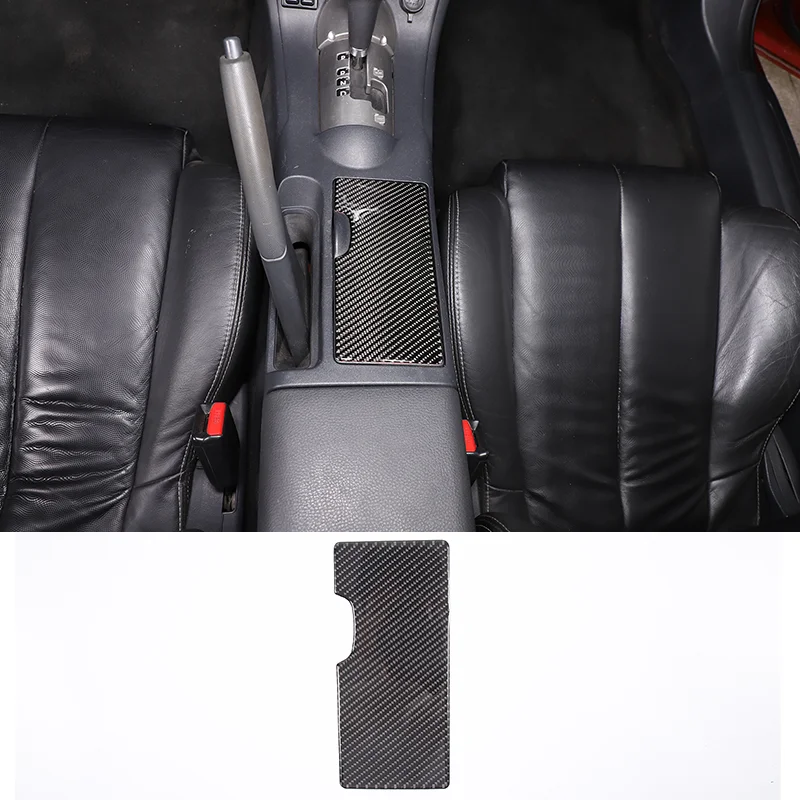 

For 2006-2011 Mitsubishi Eclipse soft carbon fibre car centre console shifter panel sticker car interior protection accessories