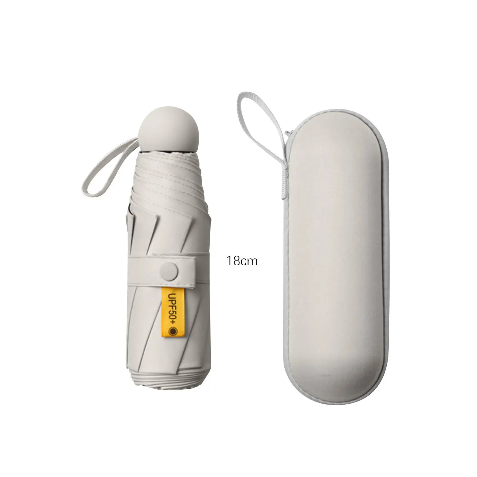 

Mini Umbrella Tiny Umbrella Collapsible Small Folding Umbrella for Men and Women Waterproof with Storage Case