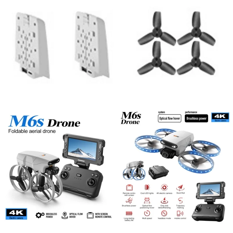 M6S Drone Battery M6S Propeller Blade 3.7V Lipo Battery / USB for M6S Screen Drone Accessory Dron Battery Toys